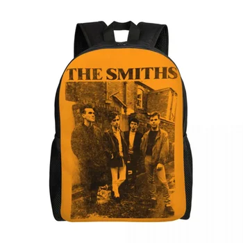 The Smiths Morisejs Rock 3D Drukāšanas Mugursoma Zēnu un Meiteņu Koledžā, Skolas Ceļa Somas, Vīriešu, Sieviešu Bookbag Piemērots 15 Collu Klēpjdators
