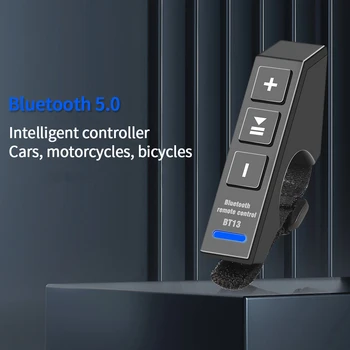 V5.0 Bezvadu tehnoloģija Bluetooth Saderīgu Pogu Tālvadības pults Smart Tālrunis Automašīnu, Motociklu Ķiveres Austiņas Stūres Austiņas