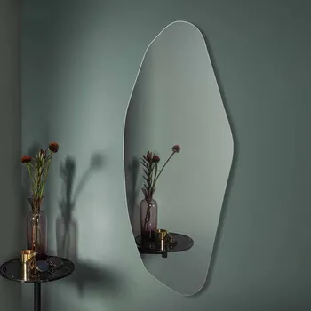 Dušas Vintage Sienas Spogulis Nelegālo Estētiskās Kategorijas Uzlīme Liela Sienas Spoguļa Pilna Ķermeņa Guļamistaba Espejo Adhesivo Mizots Mājas Apdare