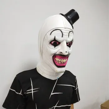 Terrifier Cosplay Šausmu Klauns Maska Asiņains Slepkava, Kostīmu Piederumu Halloween Masku Puse Aksesuāri