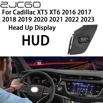 ZJCGO Auto HUD Displeja Auto Projektoru Signalizācijas Head Up Displejs, Spidometra Vējstikla par Cadillac XT5 XT6 2016~2023