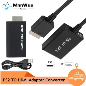 Portatīvo PS2 ar HDMI Saderīgas 480i/480p/576i Audio Video Converter, ar 3,5 mm Audio Izeja Atbalsta PS2 Displejs PS2 HD