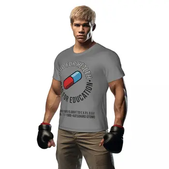 Akira Sporta T-Krekls, Pludmales, Labas Veselības slikti Izglītības Y2K Gadījuma T Krekli Essentials Tshirt Par Vīriešu Grafiskais Apģērbi