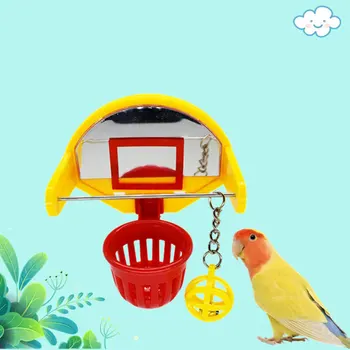 Izturīga Un Izturīga Papagaiļi Būris Rotaļlietu Budgie Parakeet Kanāriju Iekšējā Bell Stimulē Spēlēt