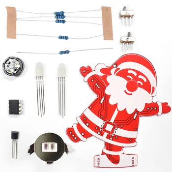 Dari pats Santa Klauss, Ziemassvētku Eglīte Apdares Rotājumu Mūzikas RGB LED Elektronisko Komplekts