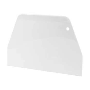 19 x 12,5 cm Plakans Balts Plastmasas Kūka Dekorētājs mīklas Mīklas Skrāpis Rīks