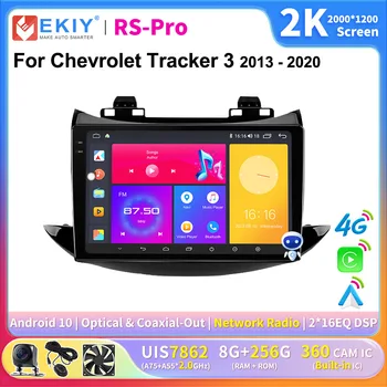 EKIY 2K Ekrāna CarPlay Auto Radio Chevrolet Tracker 3 Trax no 2013. līdz 2020. gadam Autoradio Auto Multimedia, GPS Navi Player AI Balss 2 Din