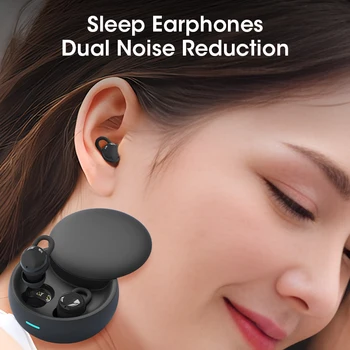 Modernizētas Bezvadu Miega Earbuds Bluetooth Austiņas Neredzamas, Trokšņa Samazināšanas TWS Austiņas Ērtas Austiņas Ar Mic