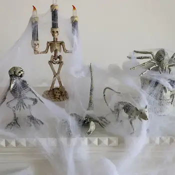 1PC Šausmu Spider Scorpion Vārna Peli Skeletu Kauli Apdare Creepy Halloween Puse Laimīgs, Aksesuārus, Rotas, Dzīvnieku Frighte V9E9