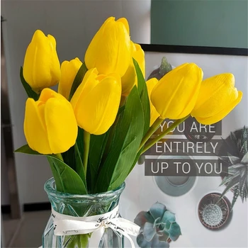 viltus ziedi Eiropas stila mazu, svaigu, tulip Mājas Dārzu rotā Mākslīgie Augi Bonsai krokuss sativus