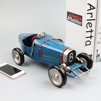 1924 Bugatti Type 35 Sporta Auto Modeli Dzelzs Retro Vintage Automašīnu Logu Kolekcijas Dekoratīvi Rotājumi