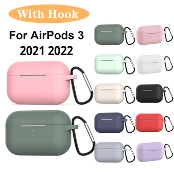 Ja Apple Airpods 3 2022 Gadījumā piederumi austiņas bezvadu Bluetooth austiņu silikona Apple Gaisa Pod 3 segtu airpods3 gadījumā