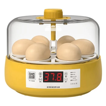 Mini Putnu Inkubatoru Automātiskā Mājas Inkubators Automātiskā Inkubators, Elektriskās Bērnu Vistas Putnu, 6 Olas,ES Plug Izturīgs