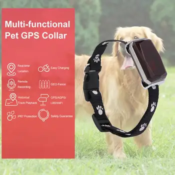 Mini Pet reāllaika Apkakles IP67 Waterproof GPS AGPS LBS Wifi Tracker Izsekošanas Locator, Suns, Kaķis Atrast Ierīci
