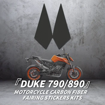 Par KTM DUKE 790 890 Motociklu Oglekļa Šķiedras, Uzlīmju Komplekti, Velosipēdu Piederumi, Plastmasas Apdare Un Aizsardzības Uzlīmēm