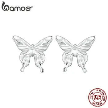 Bamoer 925 Sterling Silver Butterfly Auskari Modes Kukaiņu Auskariem, Plakēti Ar Platīnu Sieviešu Romantiskā Smalkas Rotaslietas