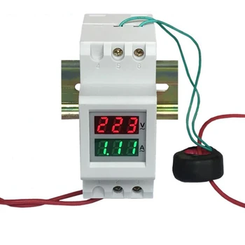 Dual LED Pašreizējo Skaitītājs Voltmetrs Ammeter 80-300V 250-450V 0-100A
