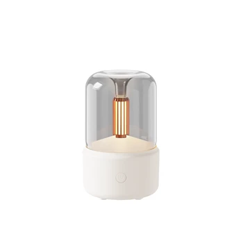 120ML Sveču Aromātu Difuzoru USB Mājās Gaisa gaisa mitrinātāju, Atdzesē Miglas Maker Fogger Ēteriskās Eļļas LED Nakts Gaisma