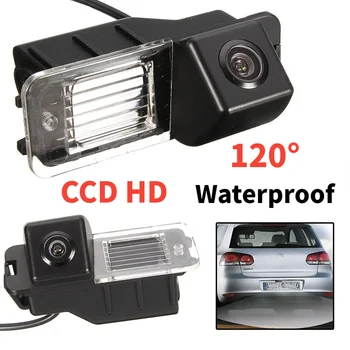 CCD HD Auto Atpakaļgaitas Kamera VW Golf MK6 MK7 GTI Polo V (6R) Passat Atpakaļskata Kameras Autostāvvieta Rezerves Nakts Redzamības Ūdensizturīgs