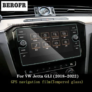 Auto GPS navigācija filmu LCD ekrāns Rūdīta stikla ar aizsargplēvi Anti-scratch Piederumi Volkswagen Jetta GLI 2018-2022