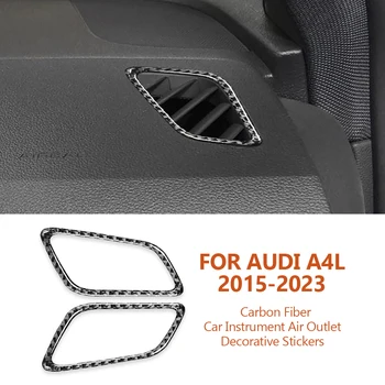 Audi A4 A5 A4L B9 2015-2023 Auto-stils Oglekļa Šķiedras Auto Instrumentu Gaisa Izplūdes Dekoratīvās Uzlīmes, Auto Interjera Aksesuāri