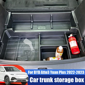 Par BYD Atto3 Juaņa Plus 2022 2023 Automašīnas bagāžnieka uzglabāšanas kaste auto šķirošanas, uzglabāšanas kaste auto interjera priekšmeti