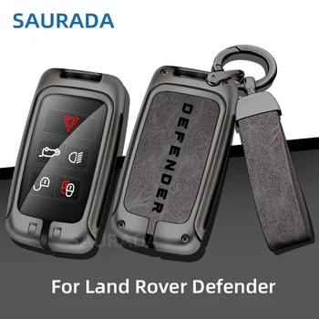 Auto taustiņu, soma, auto atslēgas pārsegs, kas piemērots Land Rover Defender L663 Trx4 TRX 4 110 Aizsargāta Keychain Soma Ādas Auto Piederumi