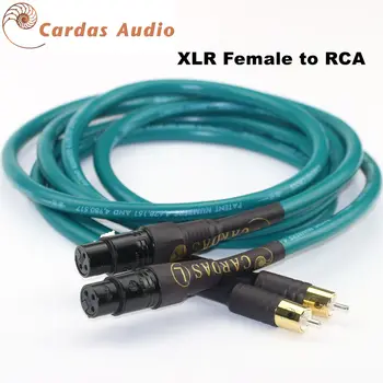 CARDAS Vara-Sudraba Sajauc Pītā Zelta Attiecība HiFi Audio Kabelis XLR Sieviešu/Vīriešu RCA Līdzsvaru kabeli, RCA uz RCA Signāla kabelis