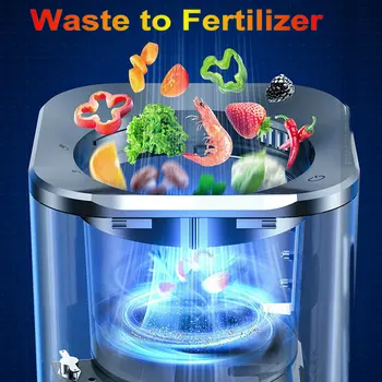 Komposta Veidotājs Mašīna, Virtuvē Pārtikas Atkritumu Apglabāšanas Kompostētājs Kompostēšanas Mašīnu, Auto Atkritumus Atkritumu Smalcinātājs Var Drupinātājs Procesors