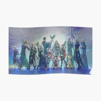 Final Fantasy Xiv Endwalker Finālam Plakāta Attēlu Smieklīgi Vintage Krāsošana Dekors Istabā Sienas Sienas Mājās Apdare Mūsdienu Bez Rāmja