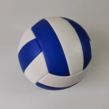 Izmērs 5, Zilā Un Baltā Krāsā Volejbola Vairāku Cilvēku Komandu Sporta Sacensībām Apmācība, Volejbols